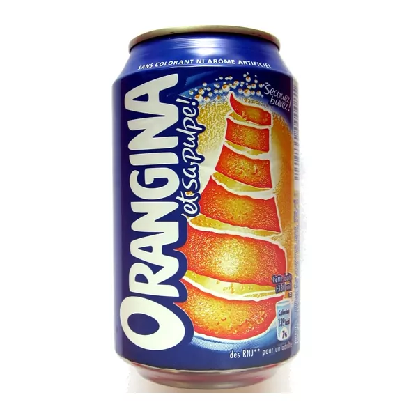 Orangina, canette 33 cl